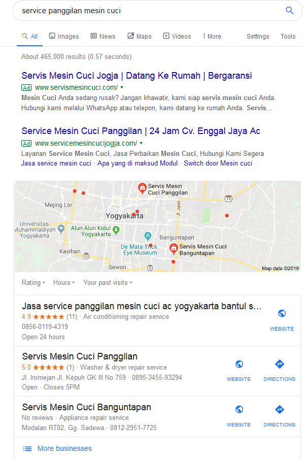 Peta Google. cara cepat hasilkan penjualan