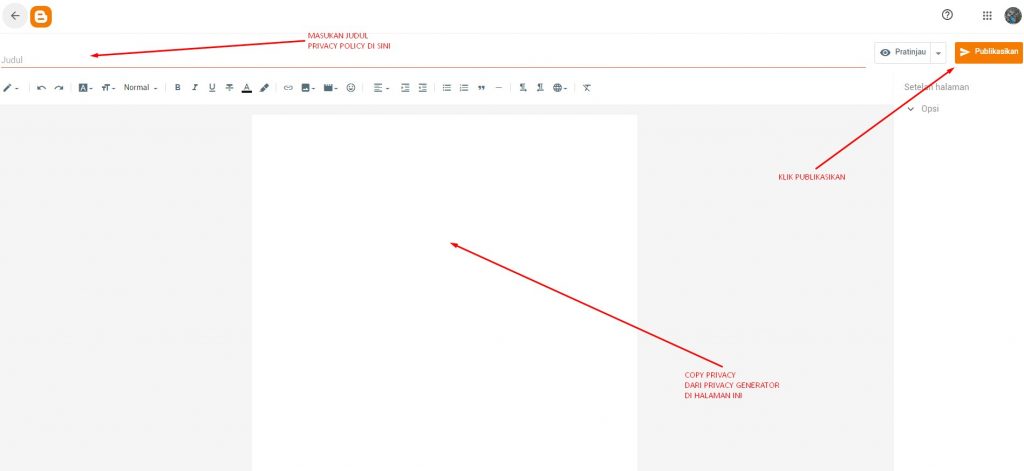 Cara Membuat Privacy Policy untuk Admob 4 Cara Membuat Privacy Policy untuk Admob 4